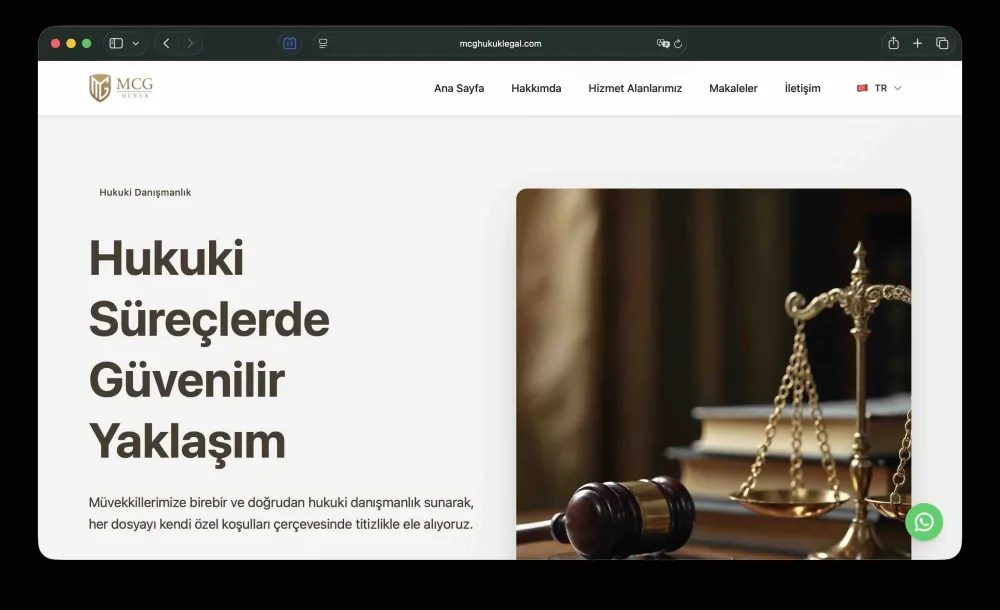 MCG Hukuk website